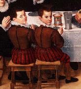 unknow artist FAMILY SAYING GRACE ANTHONIUS CLAEISSINS C 1585 detail painting